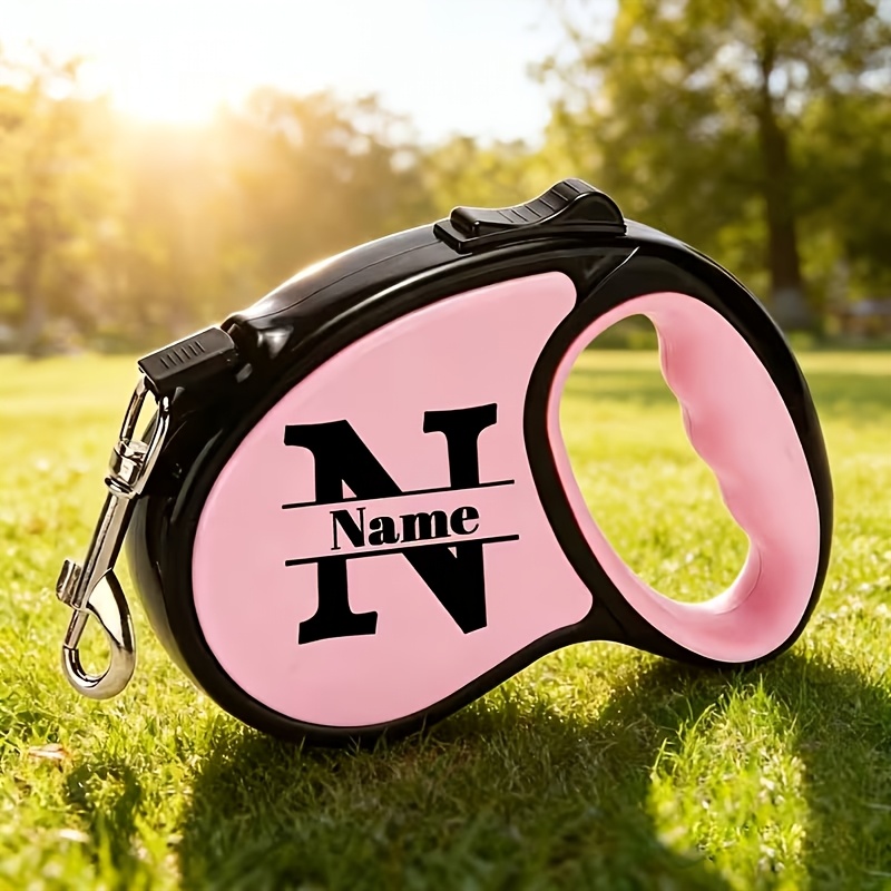 TEMU Custom Name Personalized Engraved Name -free Dog Leash Durable Lightweight Multiple Colors Suitable For Daily Wear Dog Walking Travel Suitable