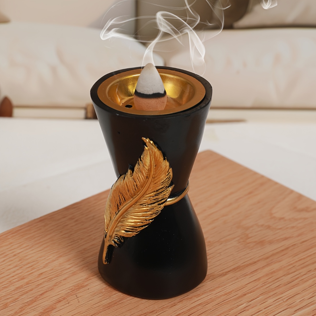 1pc Leaf Incense Holder Decorative Ornament