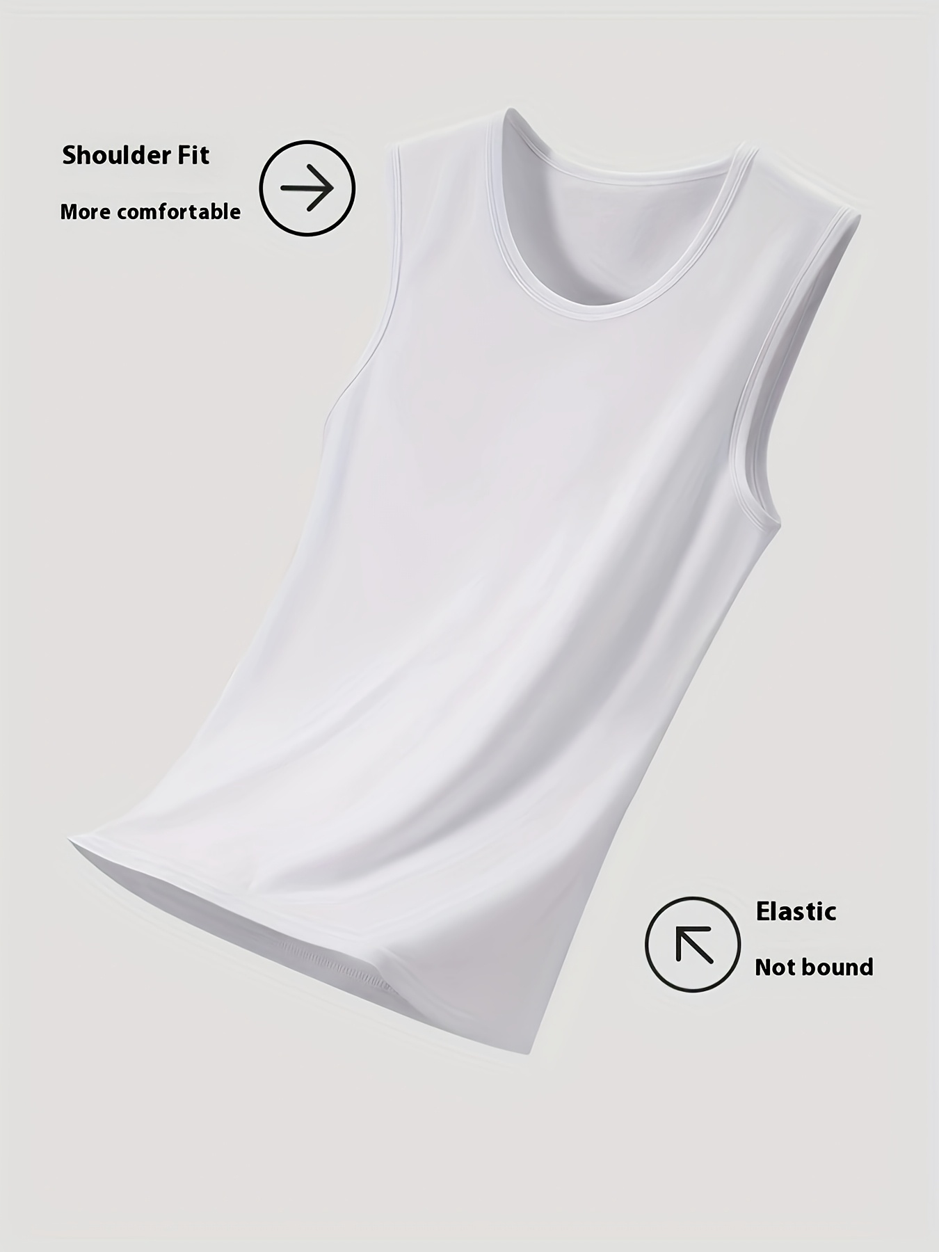 slim fit dress slacks Men's Rib Tank - White by American Giant main image 1