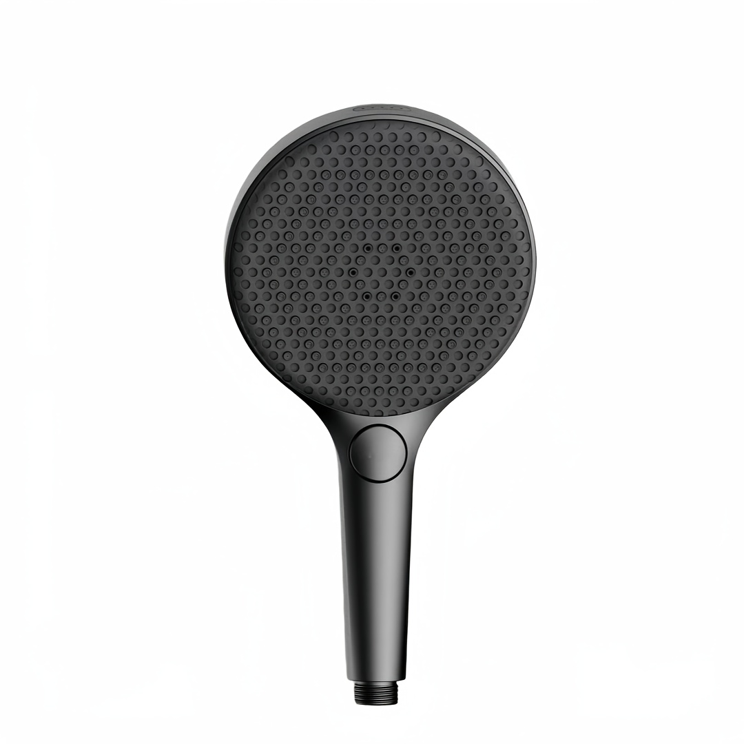 Large Showerhead with Button-Controlled Massage Function
