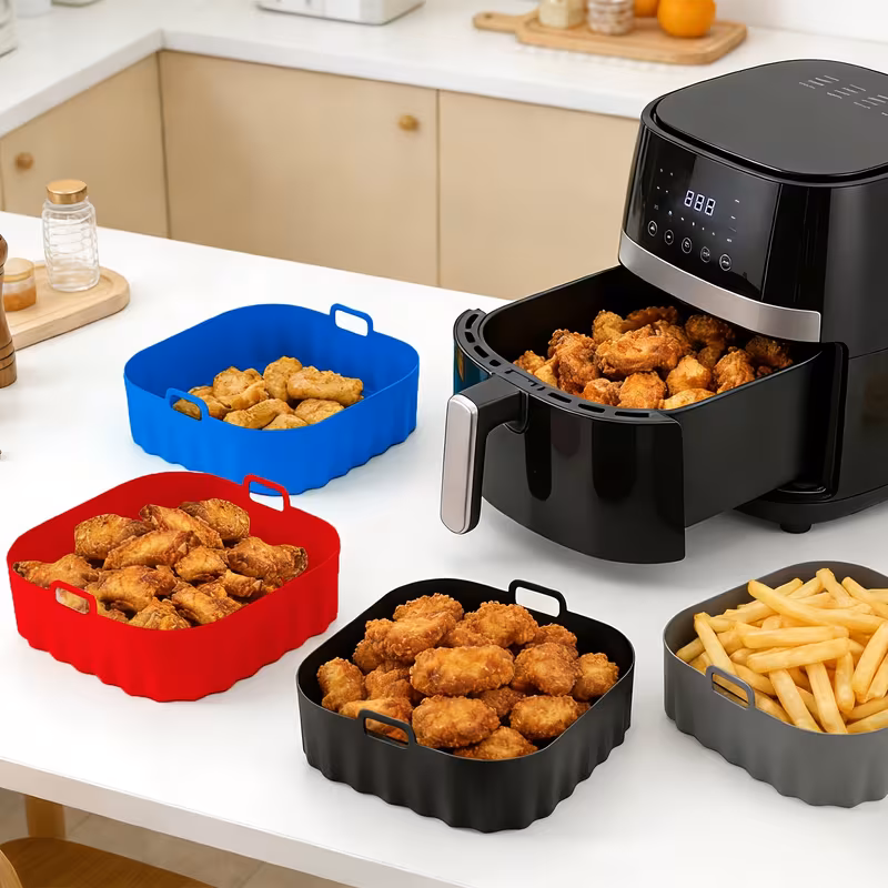 Fryer Accessory Square Silicone Baking Tray 4