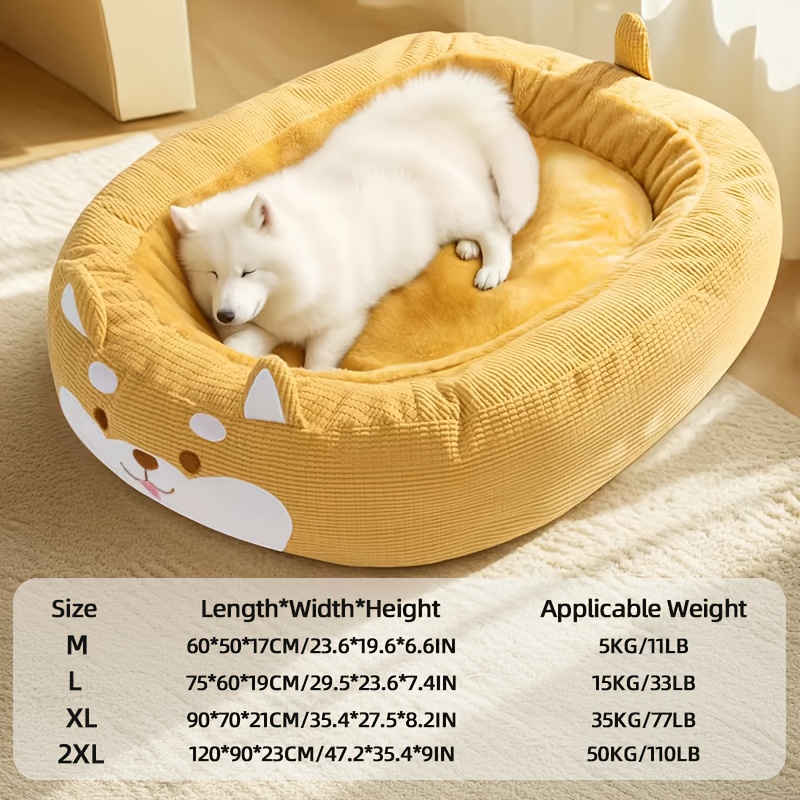 extra large dog bed - heavy-duty removable washable pet mattress with non-slip bottom,   oval dog bed for labrador, golden retriever, large breeds - easy-clean polyester bedding for hardwood floors & carpets,   resting spot,   design, durable construction, labrador owners Product details 1