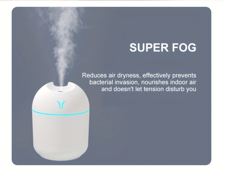 1pc Aromatherapy Diffuser And Humidifier with Cool Mist And Night Light: Essential Oils Can Be Added As An Air Aromatherapy Diffuser, Your Bedroom Fresh And Plants Healthy! Ultra-quiet - Perfect for Offices, Homes, Large Bedrooms