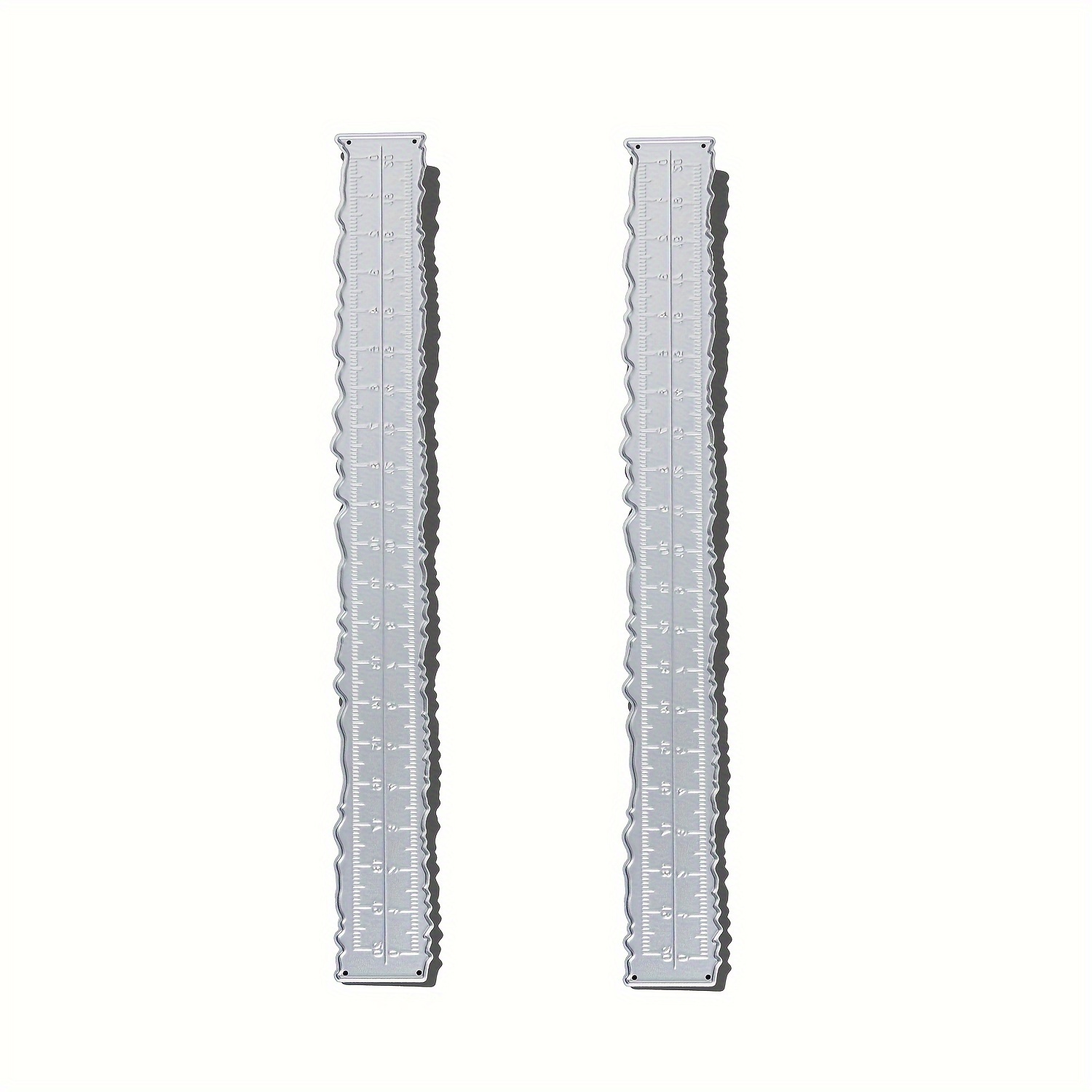 

2 Pcs Metal Irregular , Quilting Rulers Set, For And Embossing.