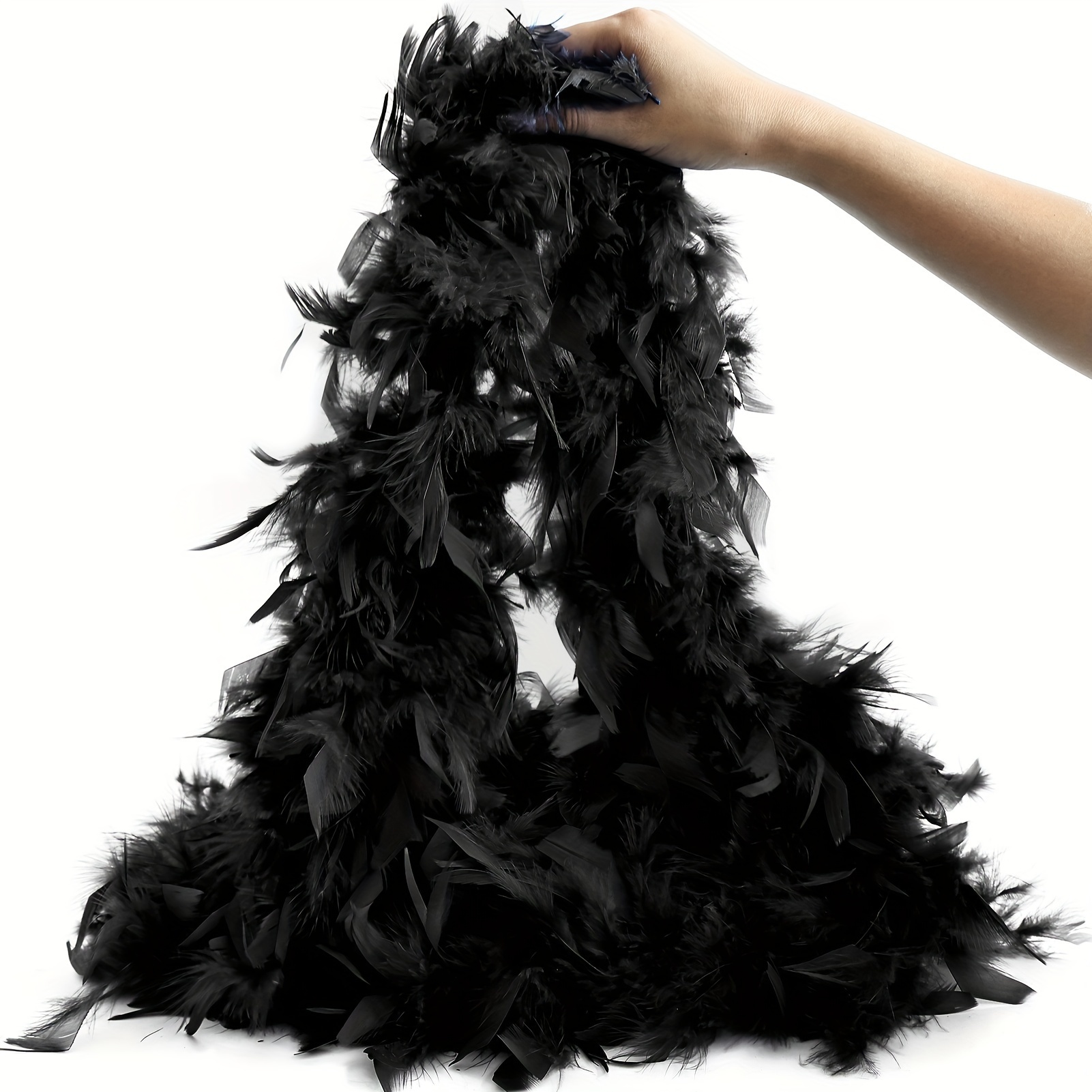 TEMU Foulard de plumes artificielles colorées de 45G, décoration festive pour bal de promo, décoration de mariage