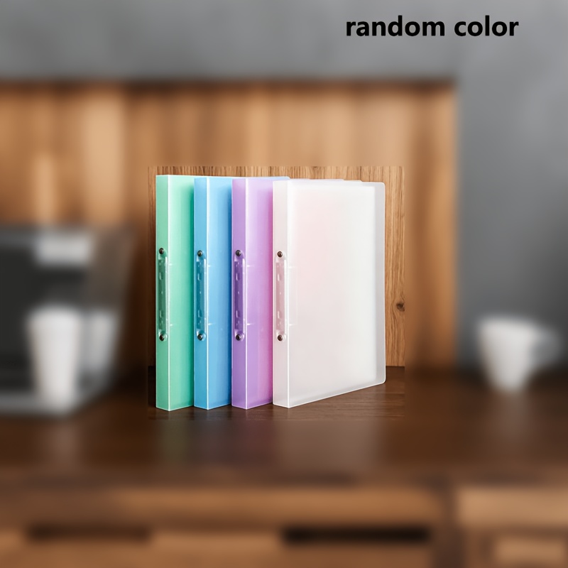 TEMU 4pcs Set Of Candy-colored Transparent File Folders, Random Colors. 2-hole Punch, A4 Document Organizer, Office Ring Binder. Back To . Suitable