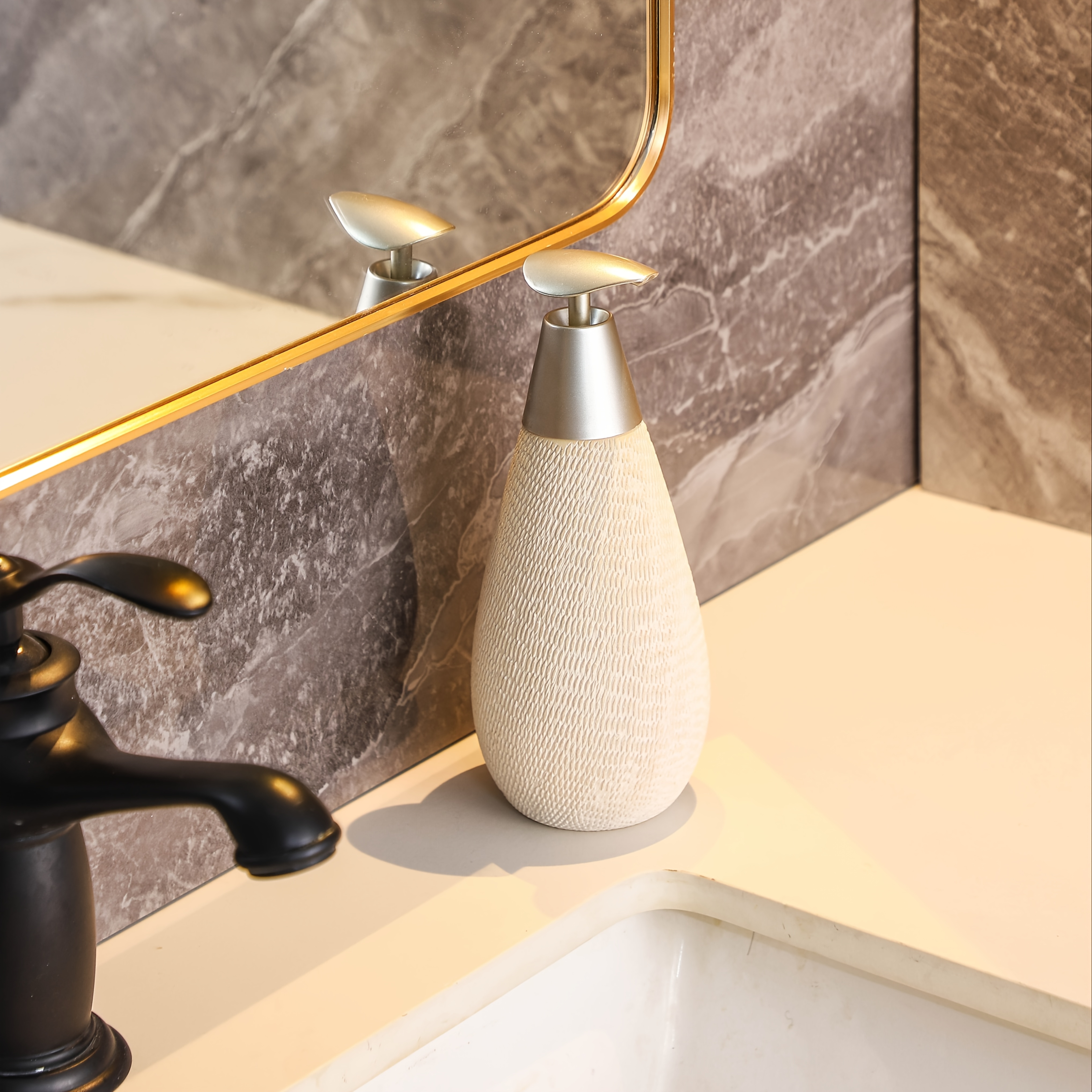 TEMU Vintage Bohemian Style Hand Soap Dispenser With Stainless , Suitable For Bathroom And Kitchen