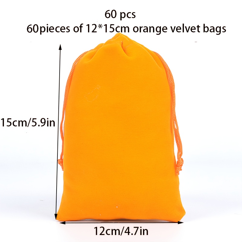 TEMU 60 Sacchetti Regalo in Velluto con Chiusura a Coulisse - Buste di Velluto Multicolore Riutilizzabili per Gioielli, Viaggi e Accessori da Festa,