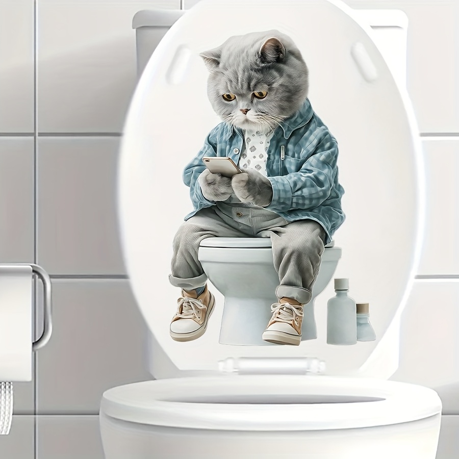 -themed Toilet Stickers For Decorating Your Bedroom, Living Room, Dining Area, And Bathroom