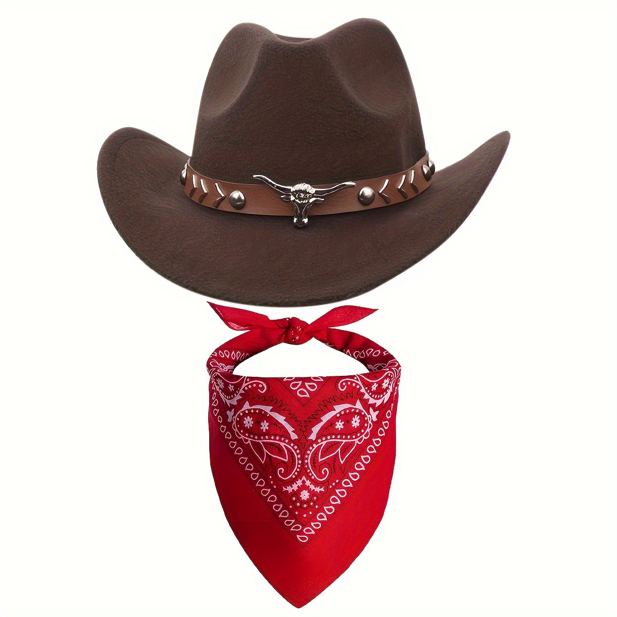 Cappello Cowboy Beige In Scamosciato - Stile Western Per Feste E Party Country | Unisex - Foto 9