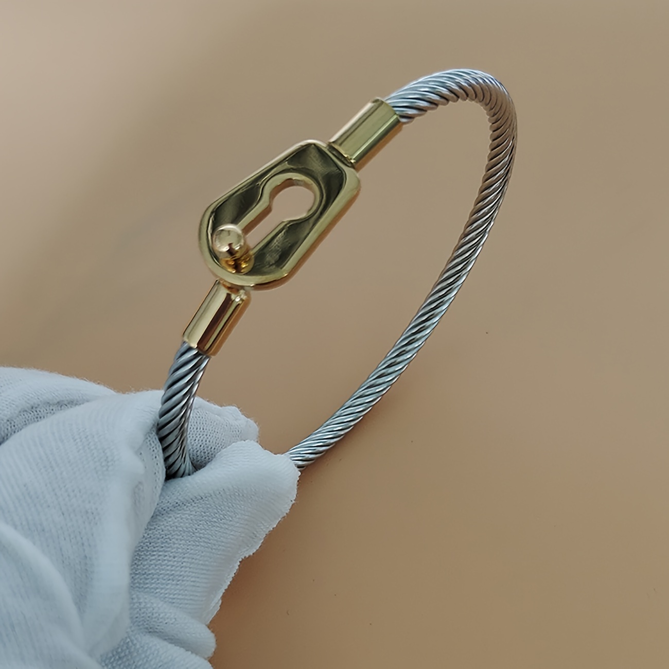 

Steel Bracelet Gold- - For Anniversaries And Parties