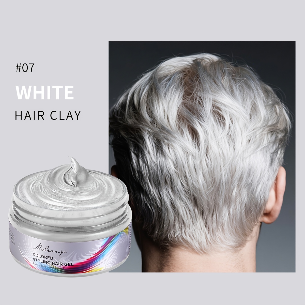 TEMU 3.53oz Temporary Hair Color, Flexible, Hair, Washable, Ideal For Everyday Styling, Colors For Themed Events Like Carnival, Halloween, And Masquerade Parties