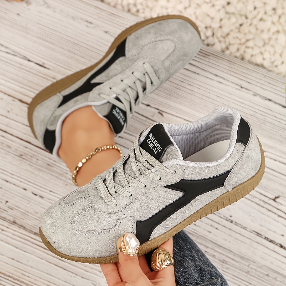 TEMU [Zapatillas] Zapatos de Skate para Mujer, Zapatos Casuales para Mujer, Zapatos de Mujer, Tallas Grandes Disponibles