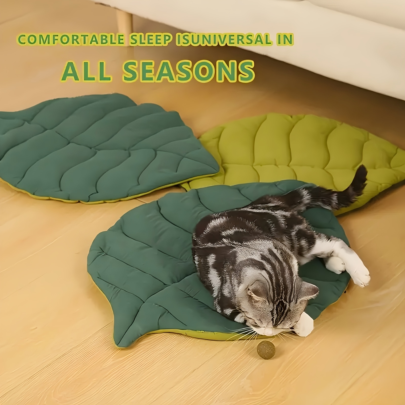 1 comfortable leaf shaped pet mat providing a comfortable and   for   or dog polyester material washable pet bed soft non slip sleeping mat suitable for small pets Product details 1