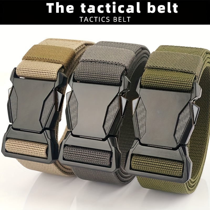 

Cobra Tactical Belt For Men - , Quick-release Square , Pp Nylon Canvas, Non-washable, Wear