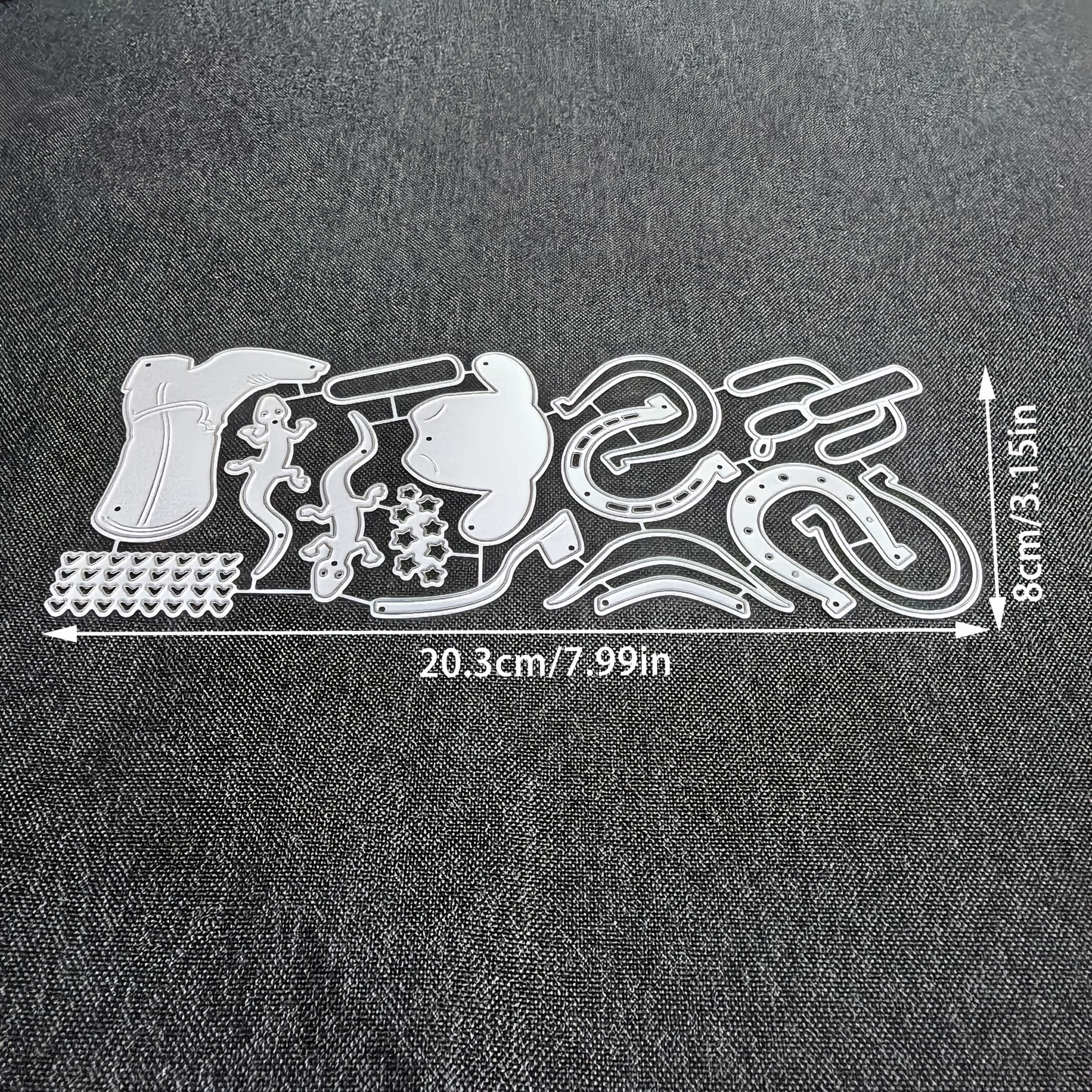1pc Hat Boots Metal Cutting Die, Diy Embossing Template, Handmade Greeting Card Making Metal Die Cutting, Gift Card Making Tools.