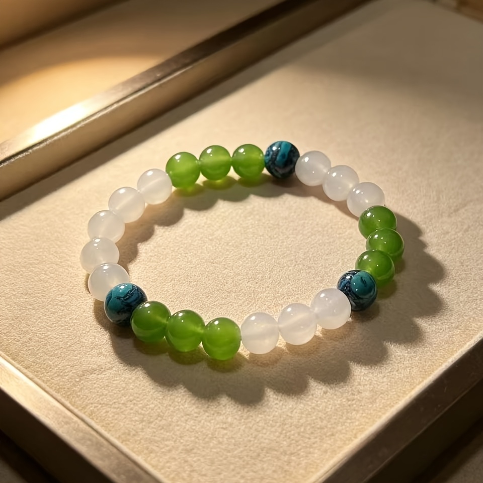 Fresh Crystal Bracelet with Light Color Palette, Spring