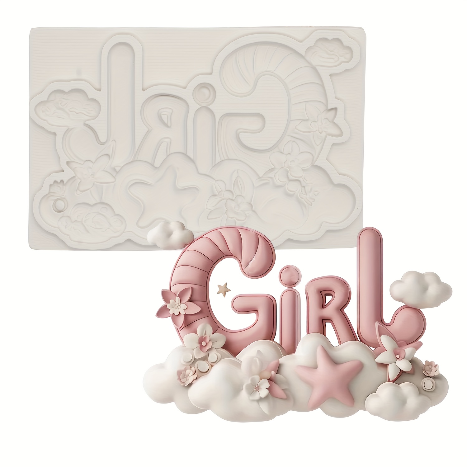 Alphabet Fondant Molds, Creative Silicone Molds Cake Decoration Tools Resin Chocolate Molds Baking Molds