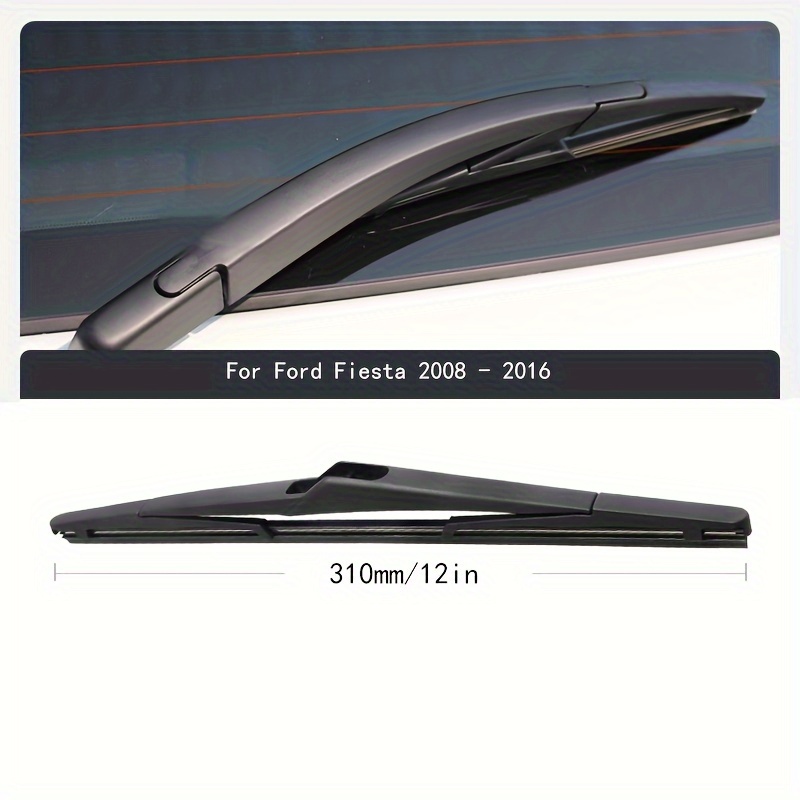 Balai d'essuie-glace arrière 12" pour Ford 2008-2017 - Nettoyage de pare-brise et hayon, brosse anti-pluie pour voiture: retailer-supplied image