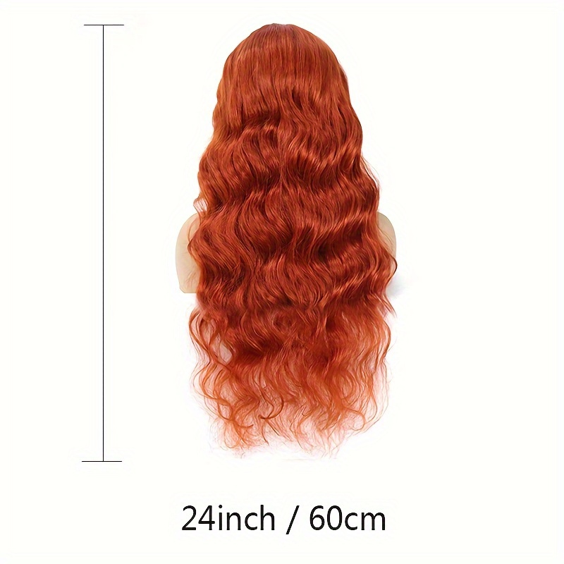 Ginger Orange Lace Front Wigs Human Hair Pre Plucked Baby - Temu
