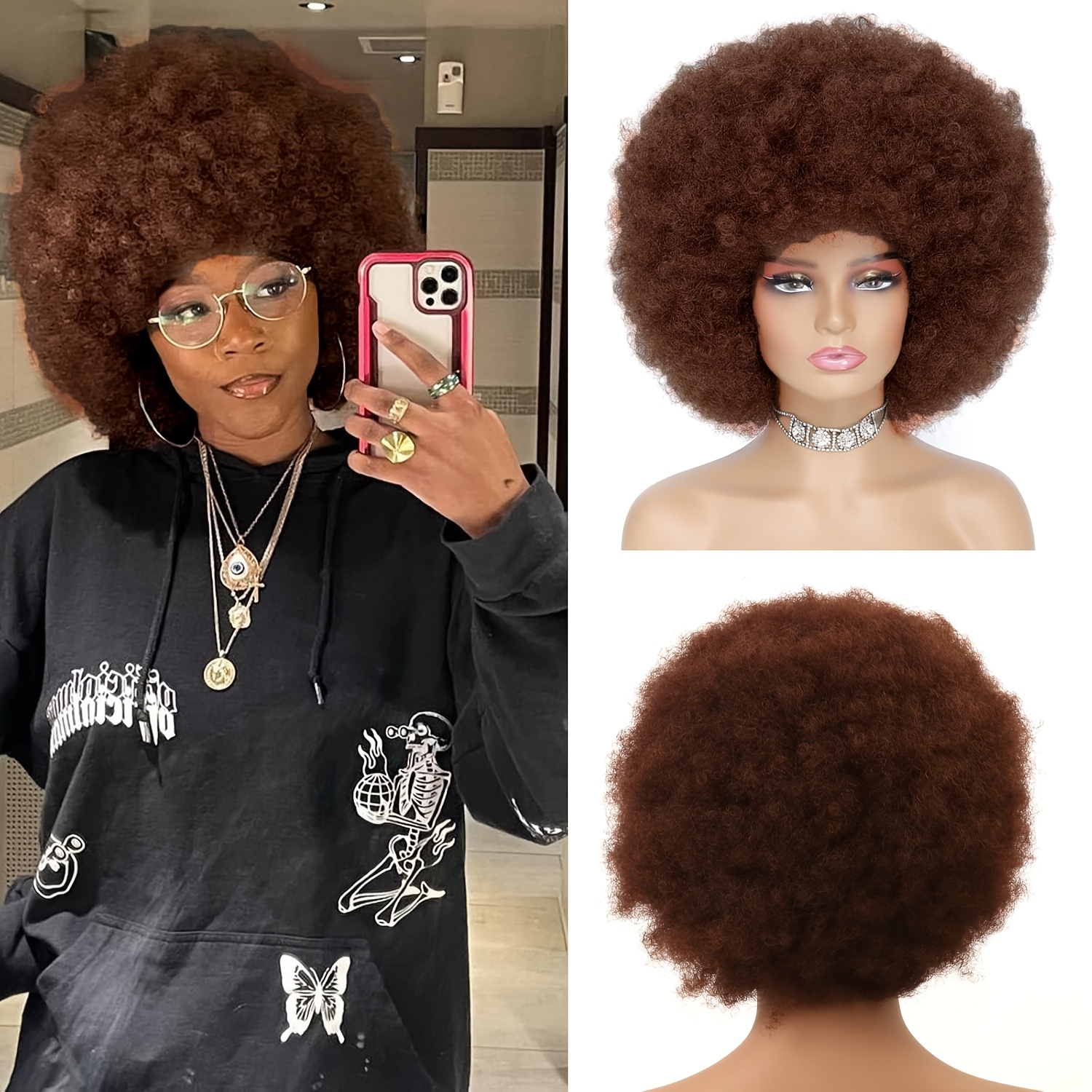 africana rock disco anni 70 capelli afro ricci - Temu Italy, image size:1500x1500