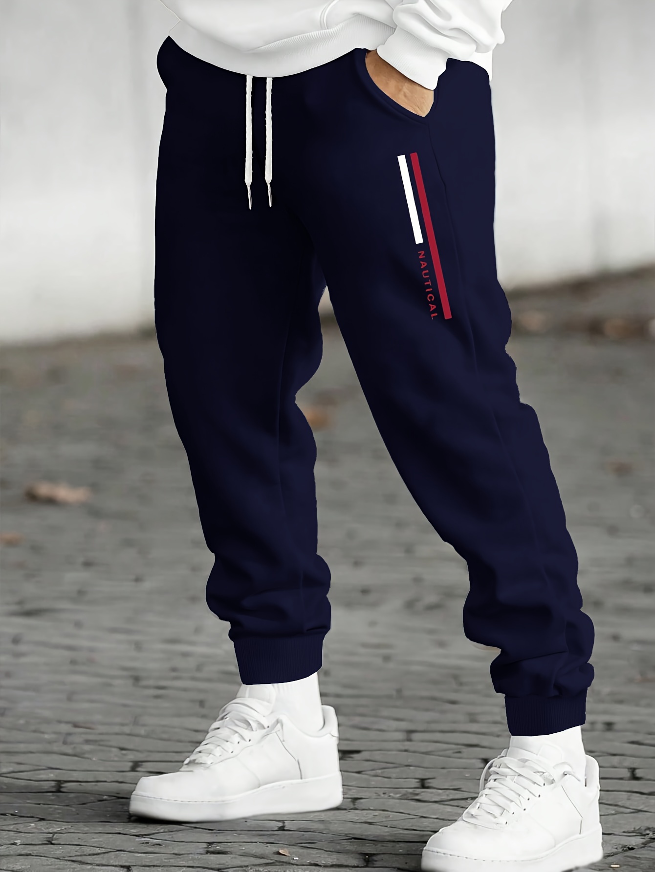 Pantalon Jogging Homme Ourlet Ouvert - Polaire Gris Anthracite, Cordon De Serrage, Coupe Décontractée | Pour Maison, Sport Léger - 9