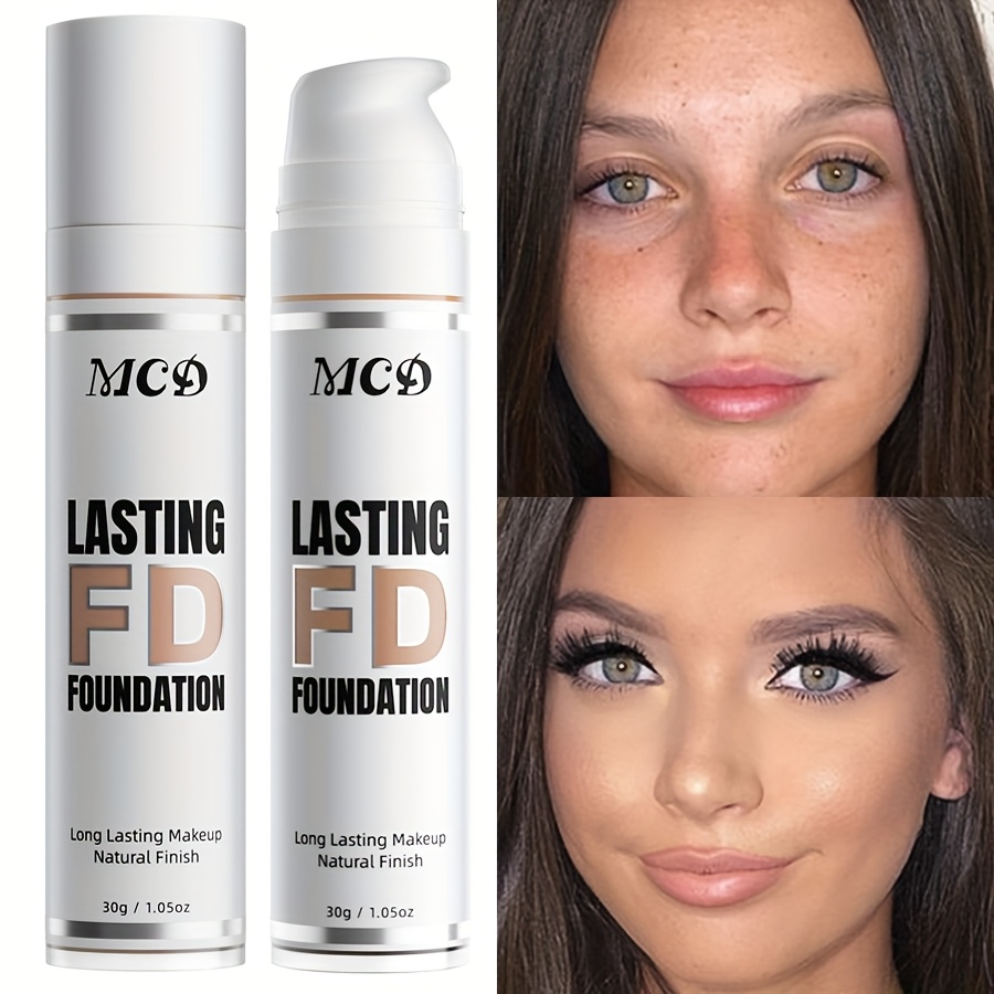 1pc Foundation Designed For Women, Providing Long-lasting Coverage. It Has A Non-sticky Formula, As A Concealer, Evens, Conceals