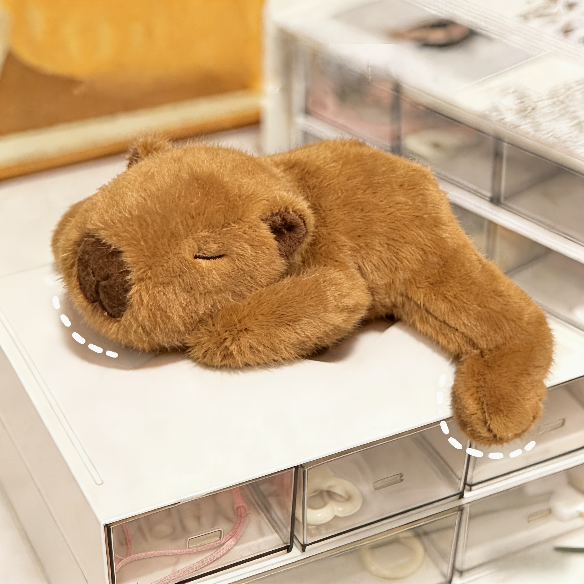 Image of Cuddling Palm Sized Collection Plush, Capybara Stuffed Toy, Kids Gift, Birthday Gift, Holiday Gift