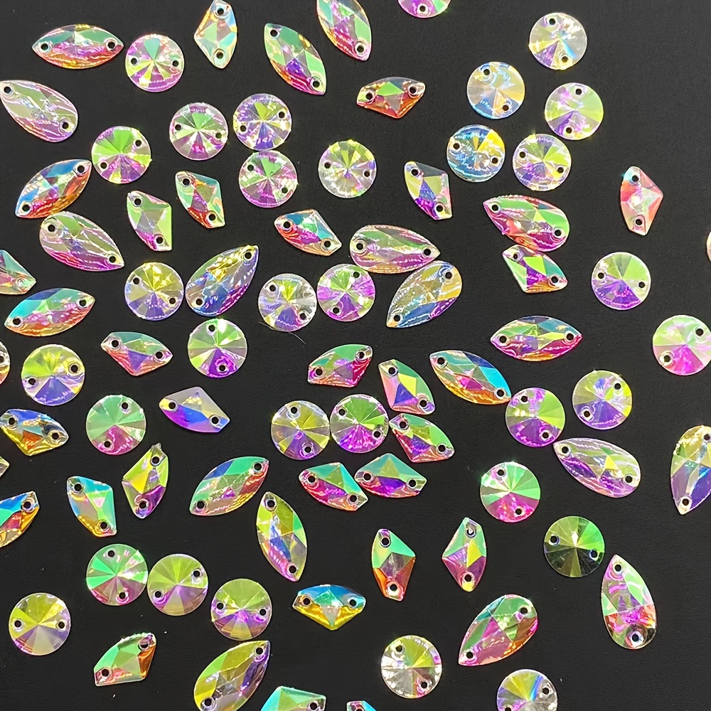 TEMU 100 Rhinestones Hand-sewn , Shoes, Hats, Bags, And Accessories Decoration Rhinestones