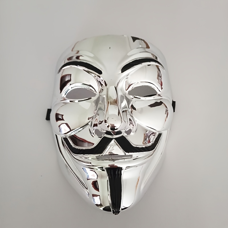 

A New High-end Electroplated Golden Silvery V-shaped Mask, Movie-themed Party Mask