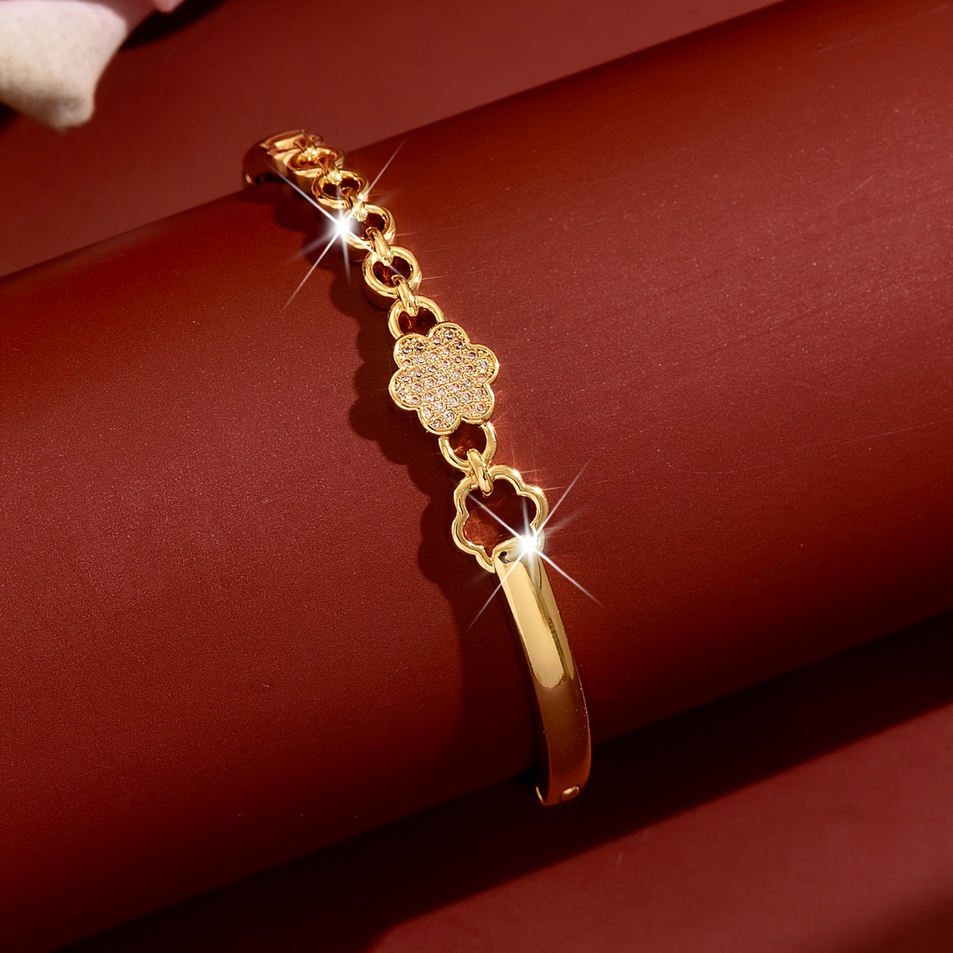 Floral Bracelet with Delicate Design, Elegant Gift