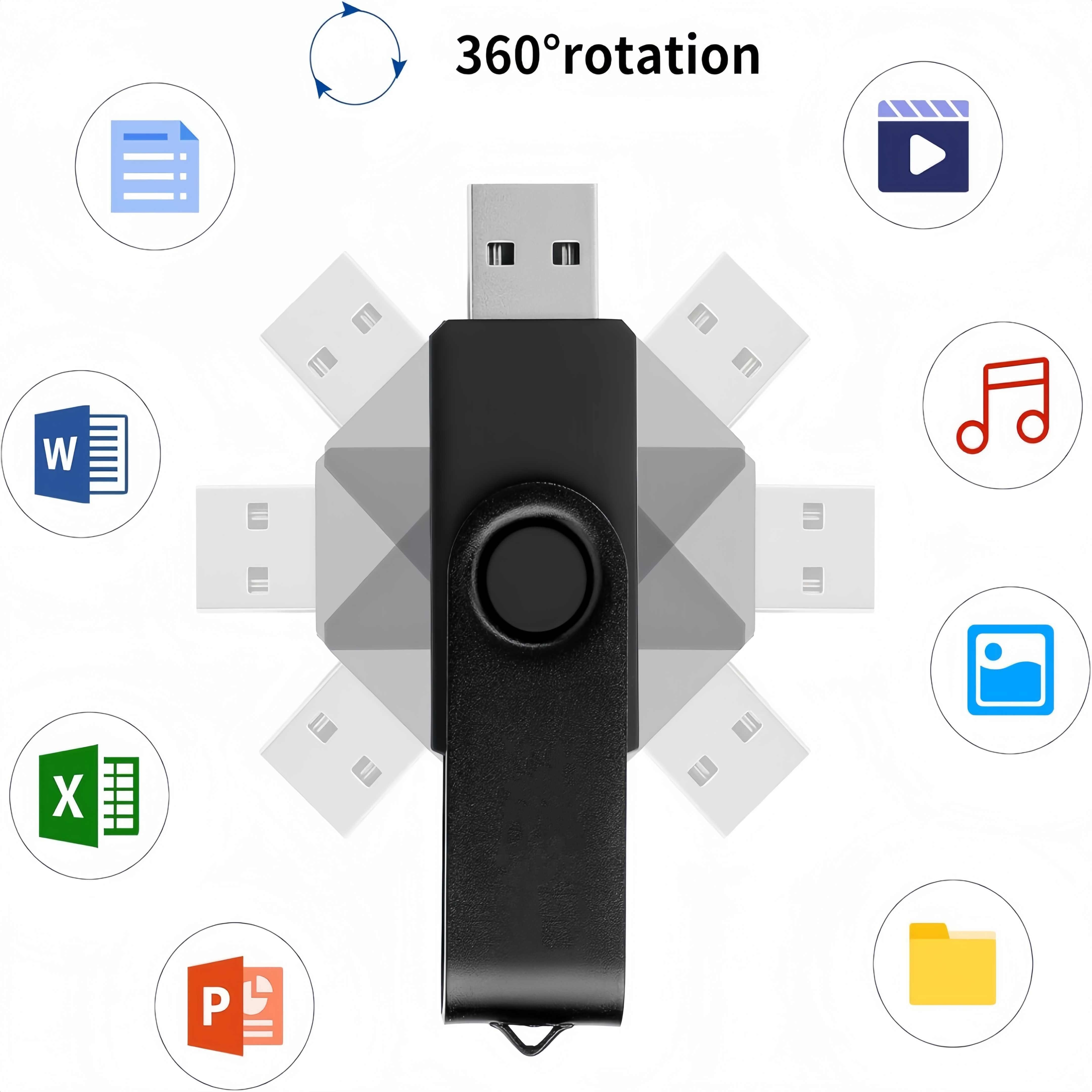 5pcs colorful clip usb flash drive details 2