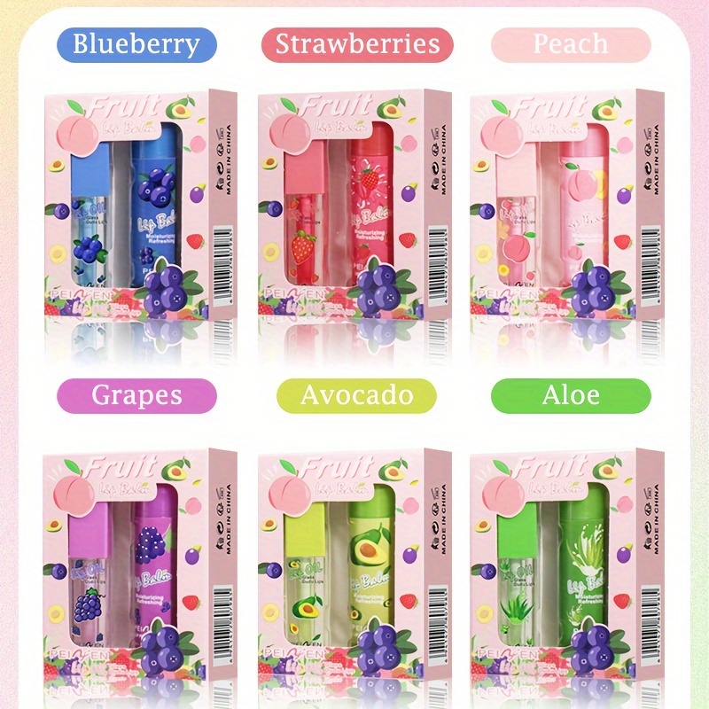 Fruit Lip Oil Set Gift Moisturizing Care