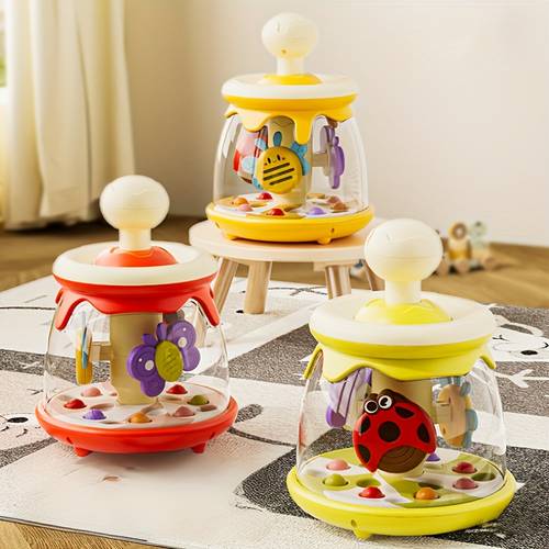 toy insect carousel park jumping ball rolling ball baby early education soothing toy tapping toy gift