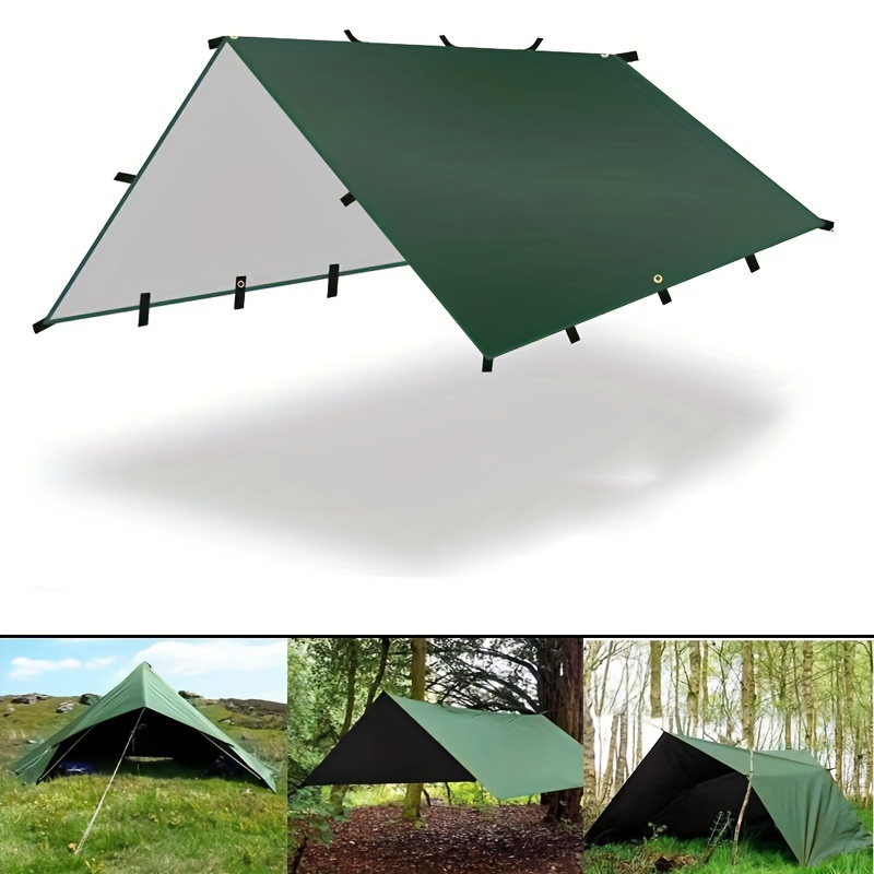 1pc of 19-Point Hanging Canvas UV Sunshade, Multifunctional Outdoor Hanging for Backpacking And Hiking