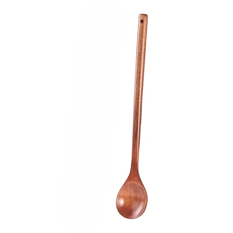 TEMU 1pc Extra-long Handle Mixing Spoon, Long-handled Spoon - , Ergonomic For A Comfortable Grip. Suitable For Mixing, Serving, Cooking, Soups,
