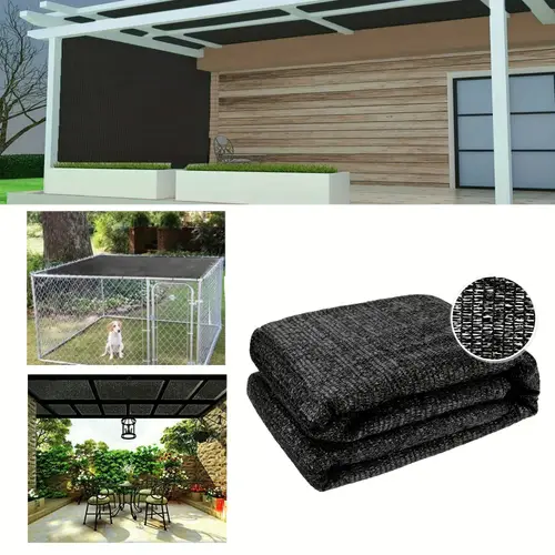 10 ft x 20 ft 50 sunblock shade cloth sunblock shade uv resistant net for garden patio plants black