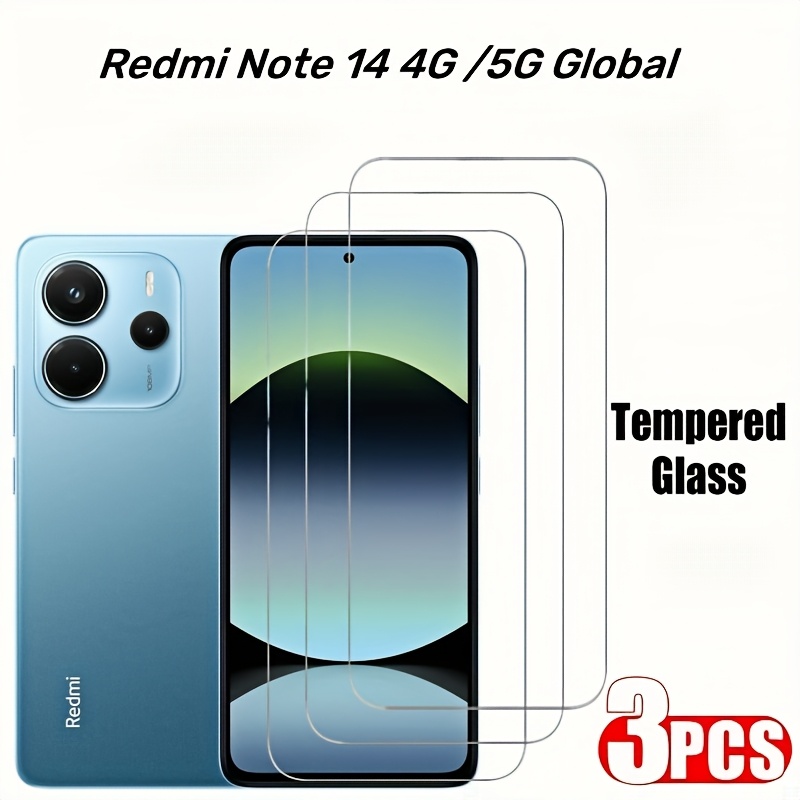 

3pcs High- Fully Transparent Tempered Glass Suitable For Note 14 4g/note 14 5g Version, -resistant Phone Tempered Film.