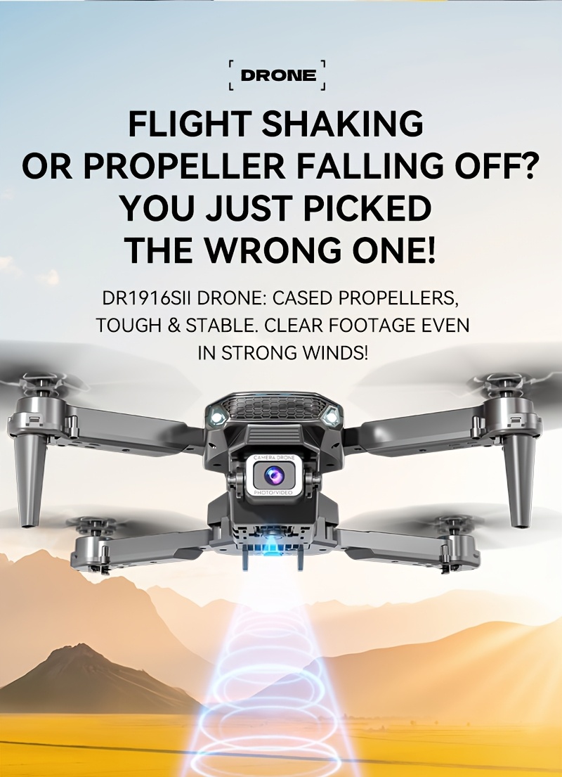 TONG LI Remote Control Airplane for Adults, Portable Foldable Quadcopter Drone, No Camera/Single Camera/Dual Camera Options, Gift, HD Aerial Photography, Headless Mode, 3D Flips, Electronic Gyro Stabilization, Gesture Selfie, Waypoint Flight, One-Key
