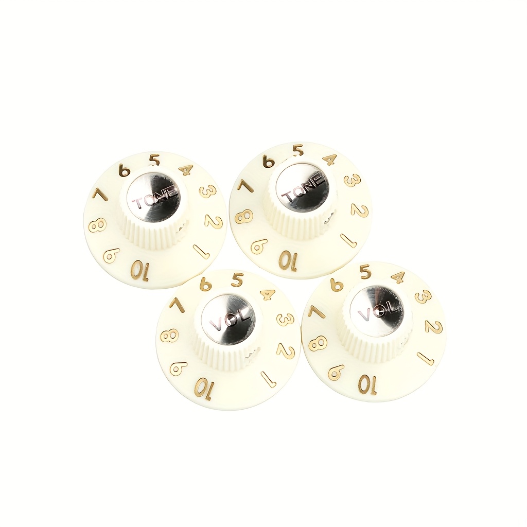 Musical Instrument Accessories Guitar Knob Vintage White/Black 2T2V