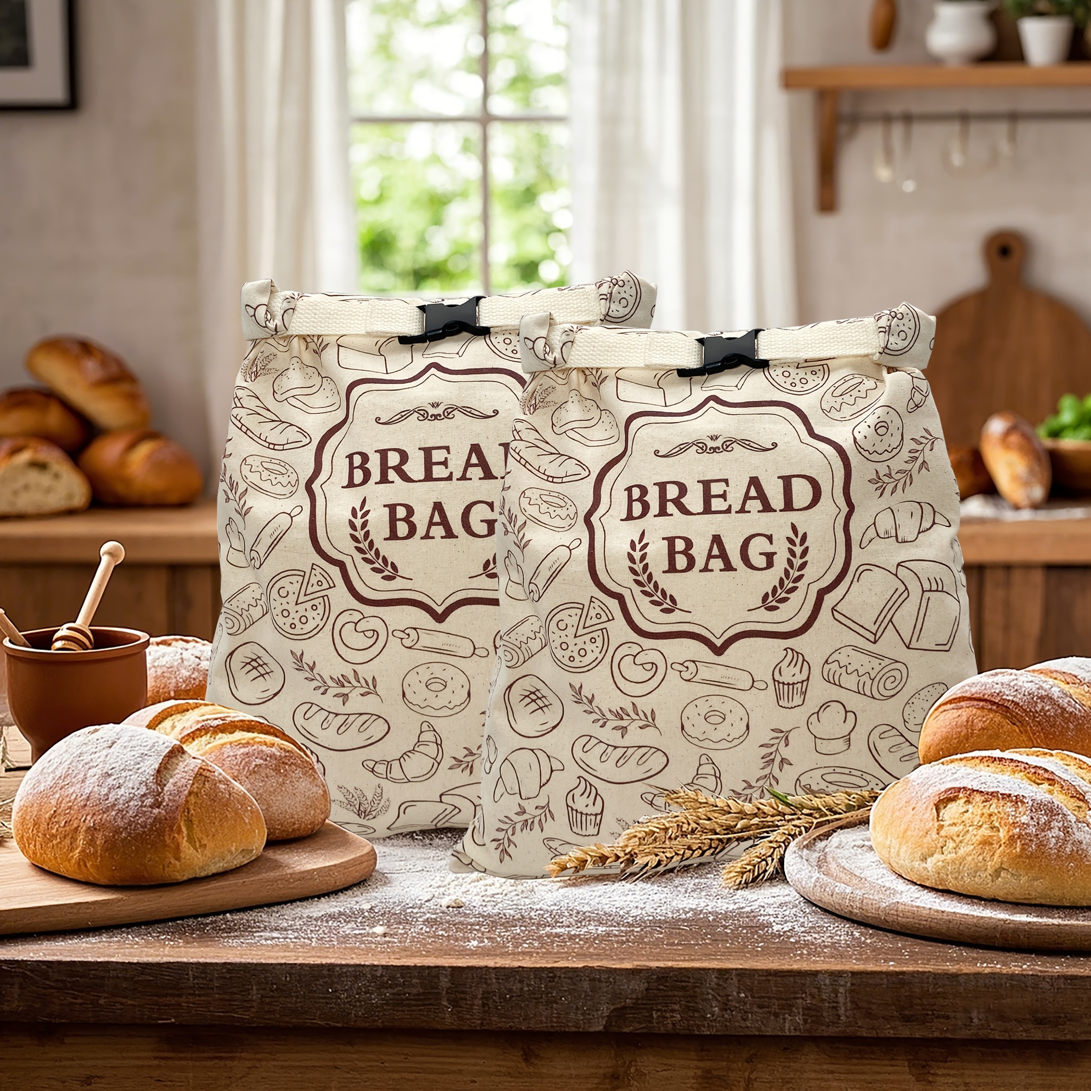Bread Bin Lakeland Cotton Bread Bag 1-Pack *-Pack Reusable Bread