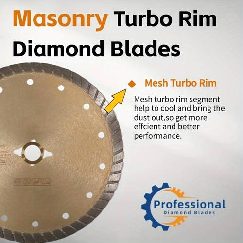 7 inch continuous turbo diamond blades granite turbo rim blade with 5 8 inch wet dry working with tile granite marble concrete masonry brick stone