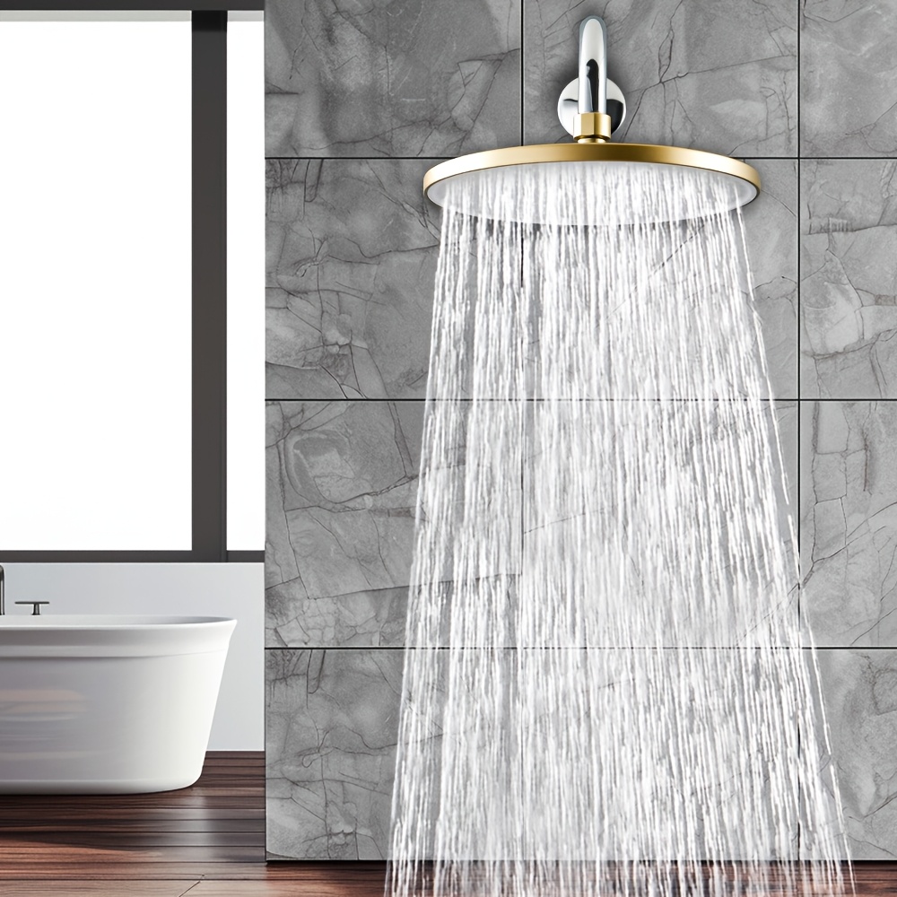 Premium 9-Inch Circular Shower Head, High-Pressure Rain Shower