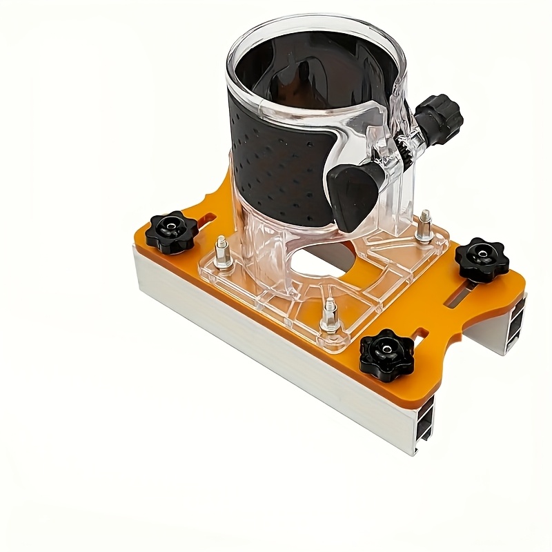 2-in-1 Hidden Fastener Router Base | Mortise Jig | Wood Trimming Router Tool | Grooving Base Suitable For 65mm Fixed Trimmer