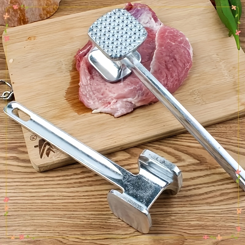 stainless steel meat tenderizer hammer dual sided steak beater for home use Product details 1