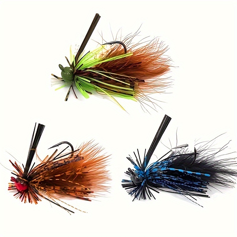 Question: tying a jig with a soft plastic body and marabou tail