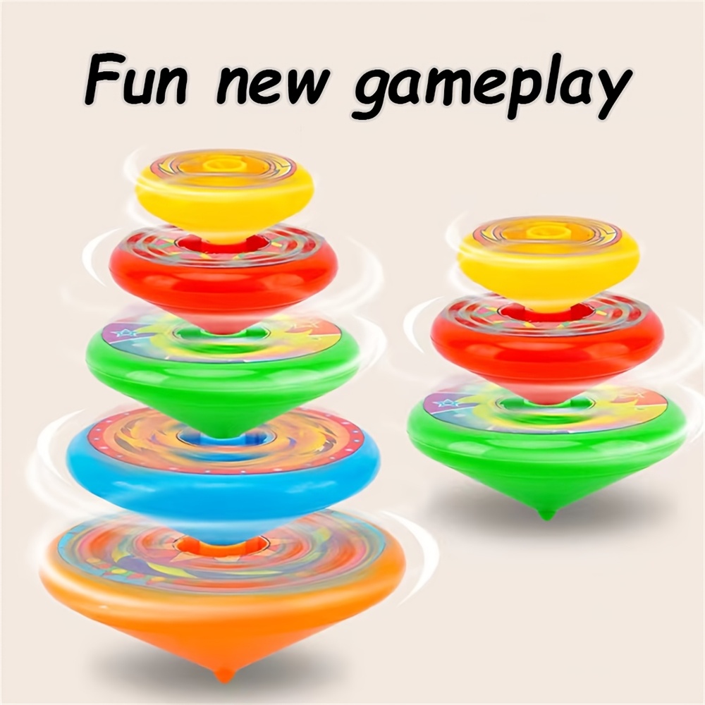 Colorful Layer Spinning Tops Family Game Gift