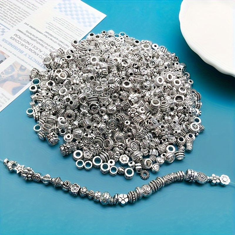 100 Mixed Spacer Beads, Diy Necklace Bracelet Ring Jewelry Pads, Accessory Material Loose Beads