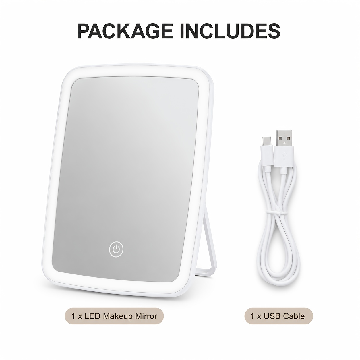 high definition lighted for makeup mirror with elegant round design clear mirror restores   details for precise for makeup   light protects eyes Product details 5