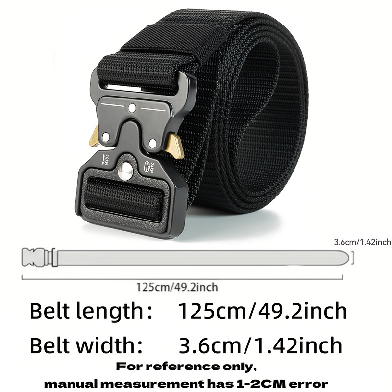 Men's Tactical Belt with Quick Release Buckle
